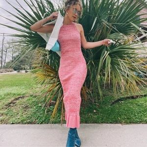 NWOT GANNI DRESS MELANGE SLEEVELESS LOVE POTION size small